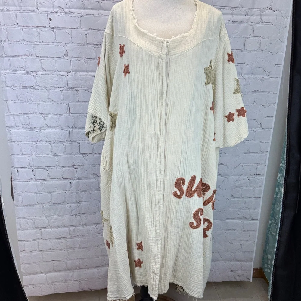 Spirited Star Oversized Duster one size new with tags - Picture 2 of 10